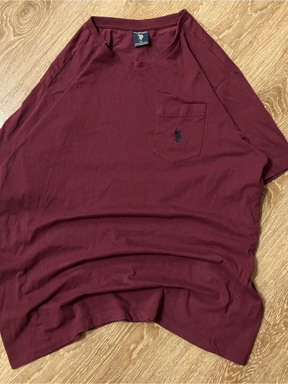 US Polo Assn Polo size XL burgundy with chest pocket
